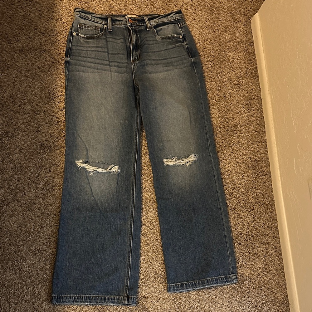 Wide leg jeans